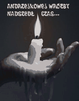 Wosk na dłoni andrzejki